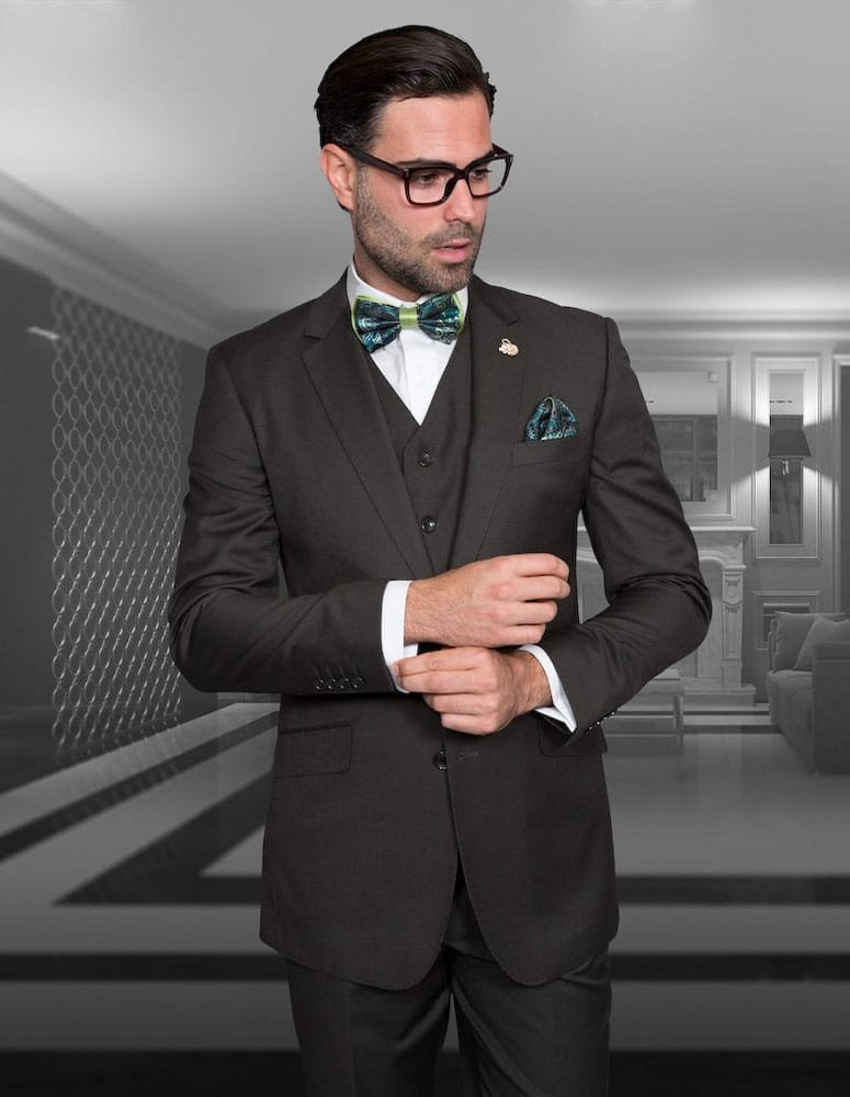 Traje Verde Olivo — M. Etiqueta